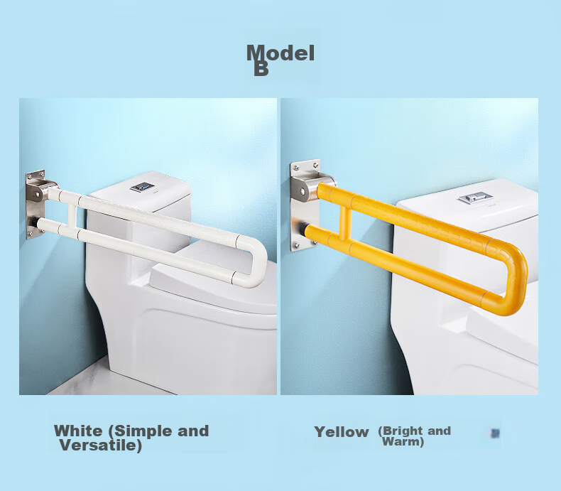 Interhasa! Toilet Handrail, Barrier-Free Bathroom Support, Elderly Anti-Fall Toilet Safety Lifting Aid G9005 8