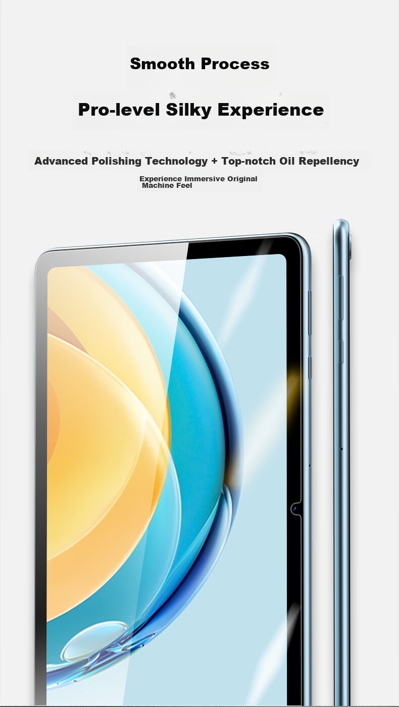 CangHua Tempered Glass Screen Protector for Huawei MatePad SE 10.4-Inch 2023 Model, Full Coverage Protective Film for Tablet, Shatterproof, Anti-Fingerprint, HD Clear Protective Film 9