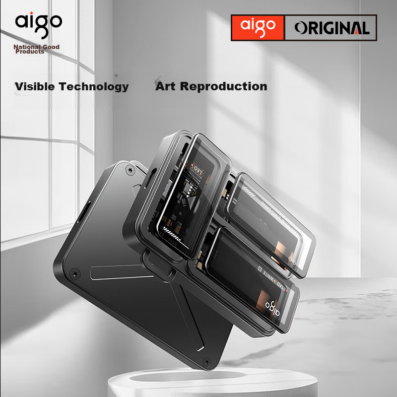 Aigo 1TB Portable Solid State Drive (PSSD), P3 Type-C USB3.2 Read/Write Speed 2000MB/s, Direct Connection to Phone And Computer, Supports Ai Local Deployment