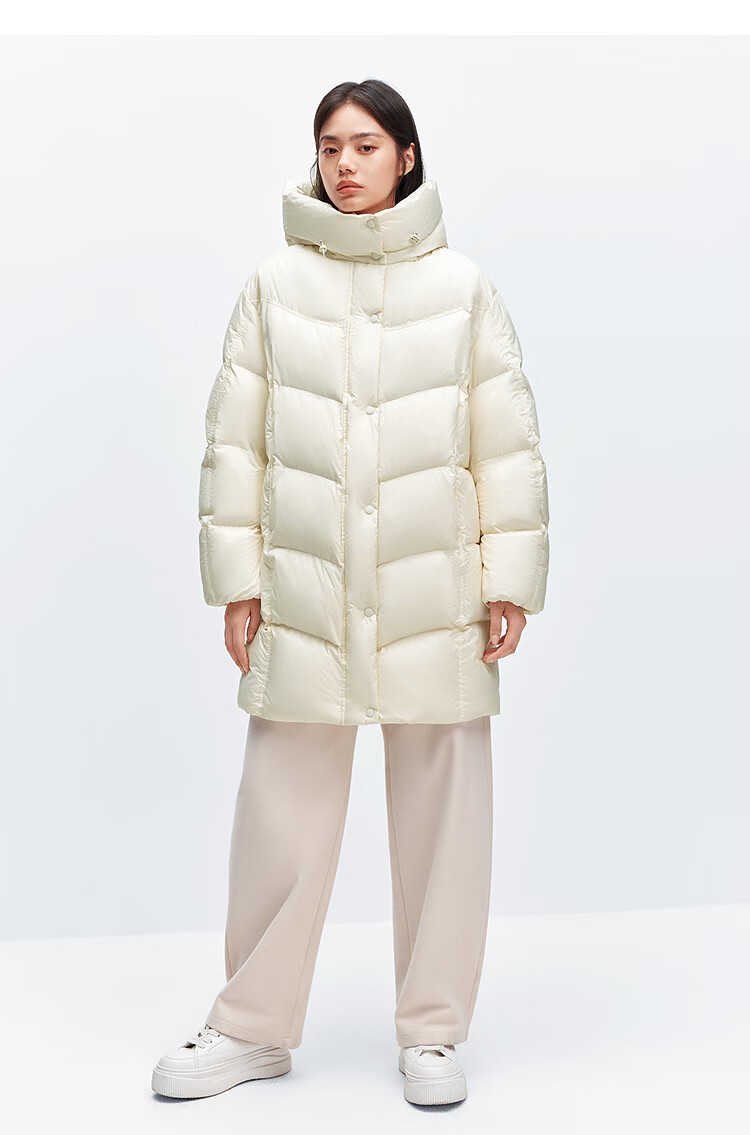 Taipingniao Women's down Jacket with Hood, Puffer Winter Warm Coat, Pink Short Style, XS 35