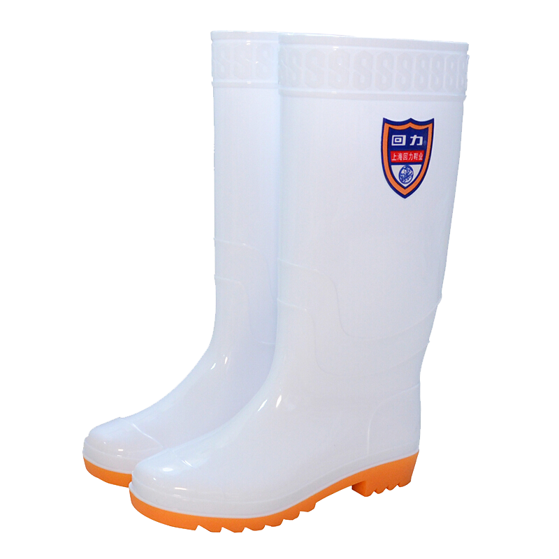 Warrior Women's Tall Rain Boots, Rubber Shoes, Waterproof Shoes, Oil-Resistant Food Boots, Kitchen Shoes HXL62-B White 38