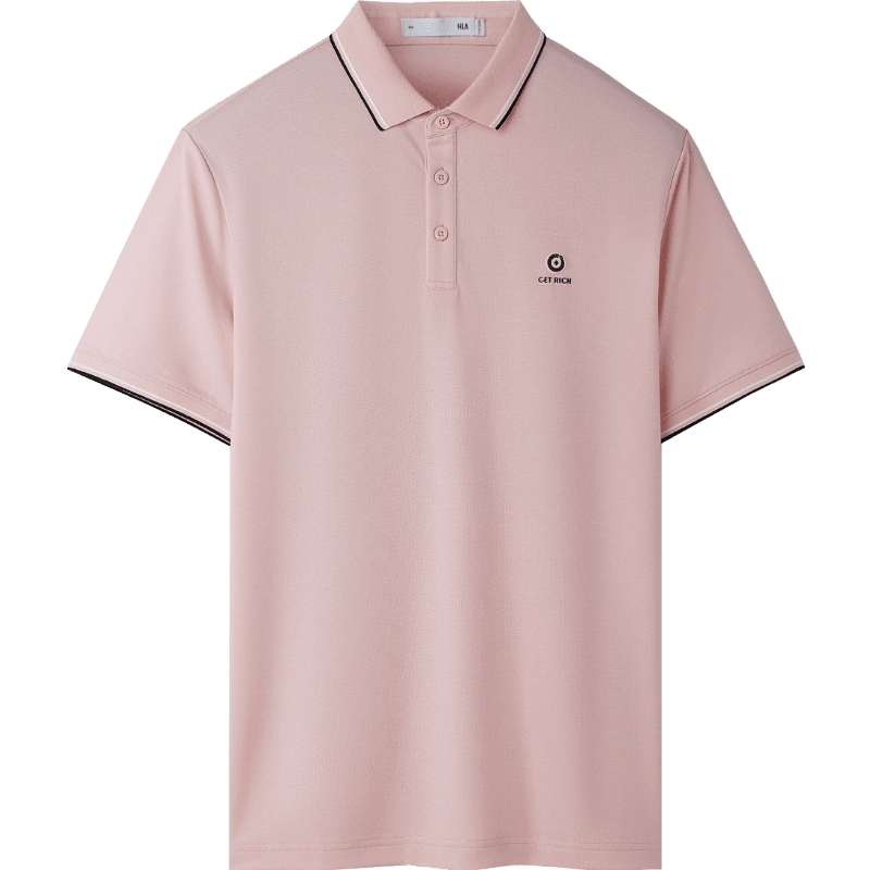 HLA Short-Sleeve Polo Shirt for Men, New Year of The Snake Design, Summer Battle Robe for Me