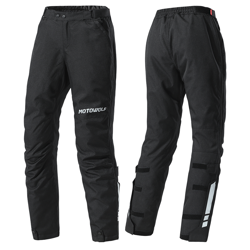 MOTOWOLF Motorcycle Quick-Release Riding Pants, Motorbike Anti-Fall Winter Warm Windproof Quick-Release Pants, Windshield Pants, Cold-Proof Quick-Detach Pants