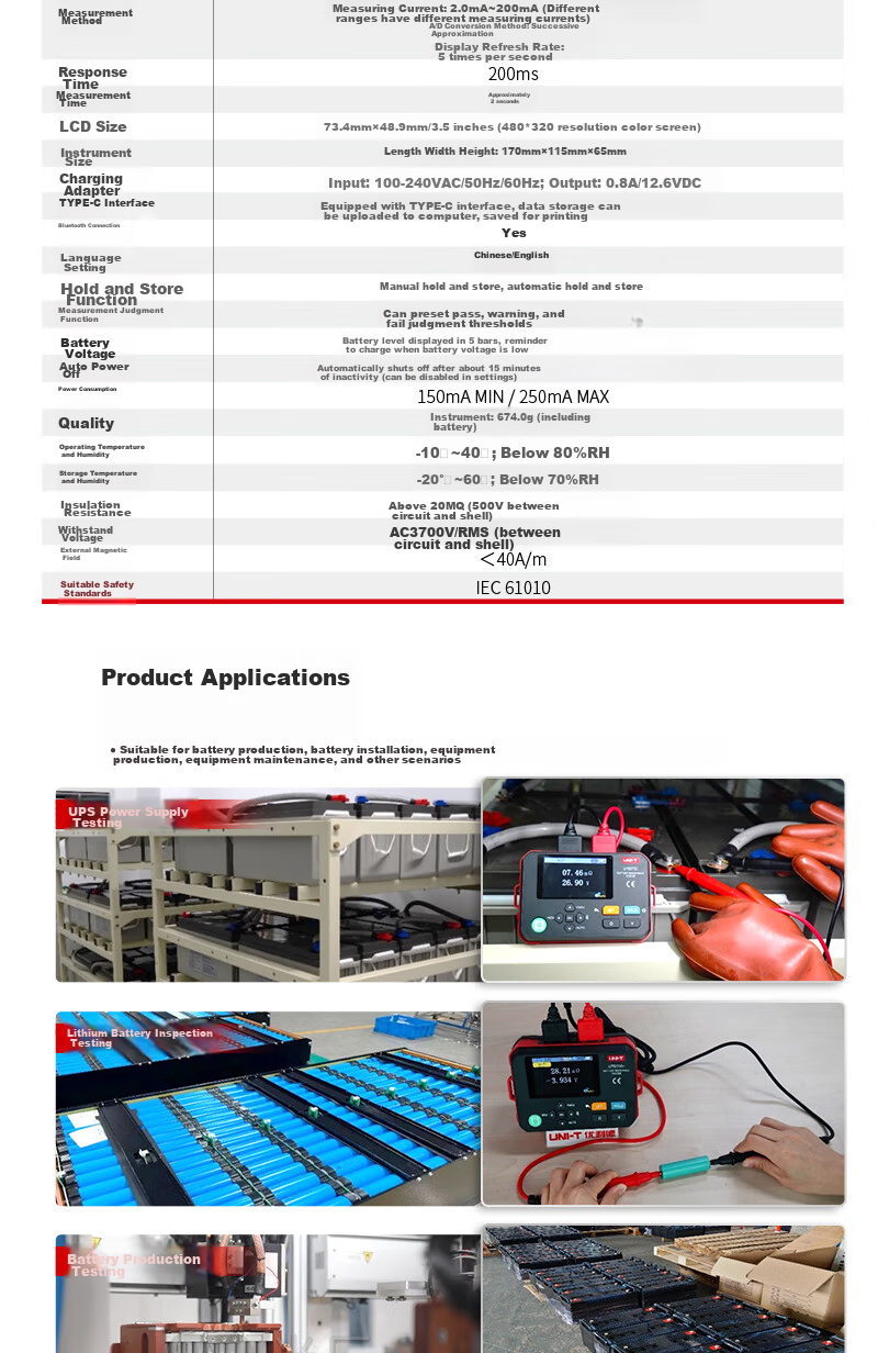 UNI-T UT502C Insulation Resistance Tester Digital Megohmmeter Electrician Tester UT502C 10