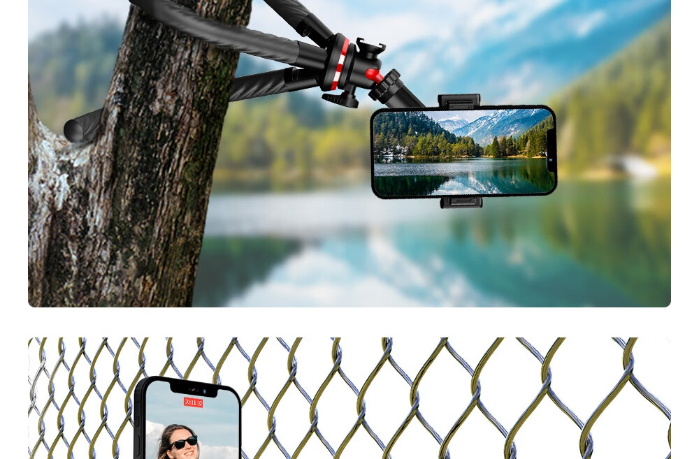 SelfieShow Action Camera Neck Strap Compatible with DJI OsmoAction4/G0Pro12/11 Pocket3/4P, First-Person Perspective Shooting, Cycling Mount, Rotatable 23