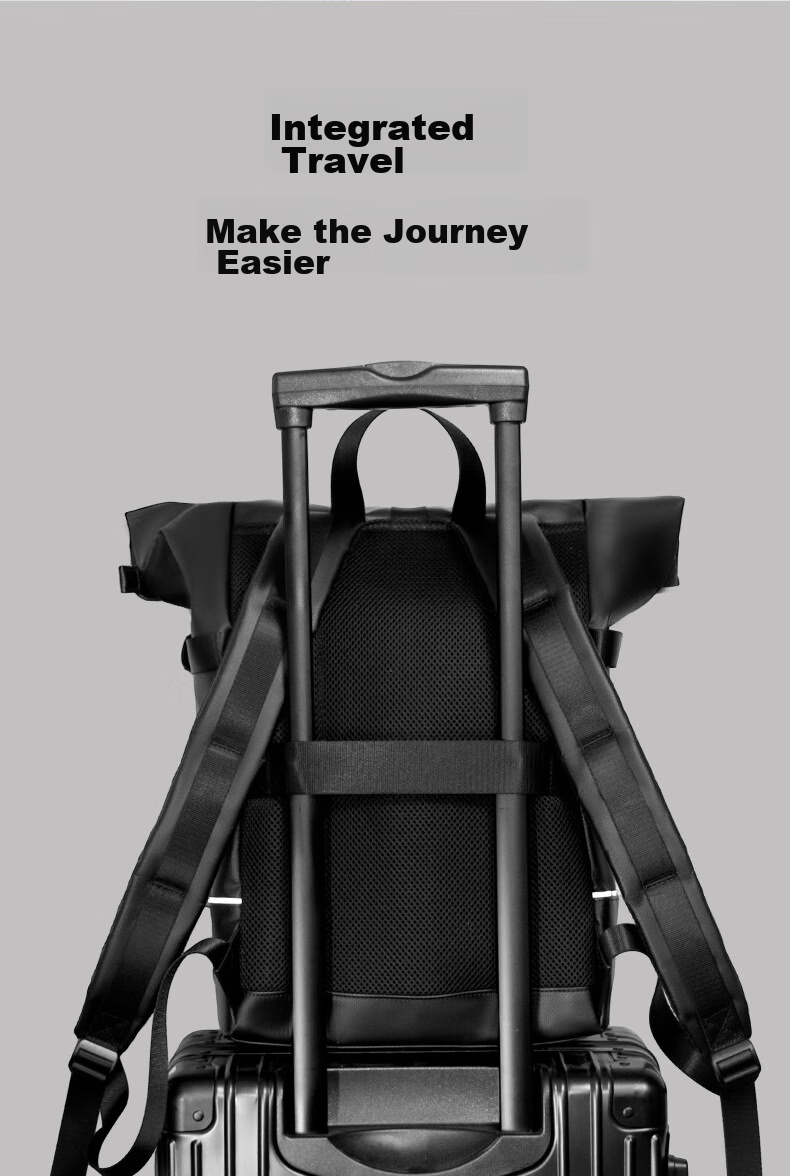 LEXON Men's Backpack, Fashionable Expandable 14-15 Inch Laptop Bag, Casual Water-Resistant Travel Backpack 7