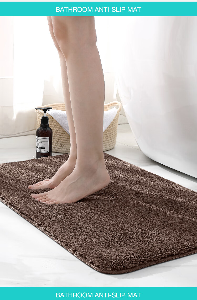 Dajiang Bathroom Mat, Entrance Doormat, Absorbent Mat for Toilet, Non-Slip Floor Mat for Bathroom, 50x80cm 4