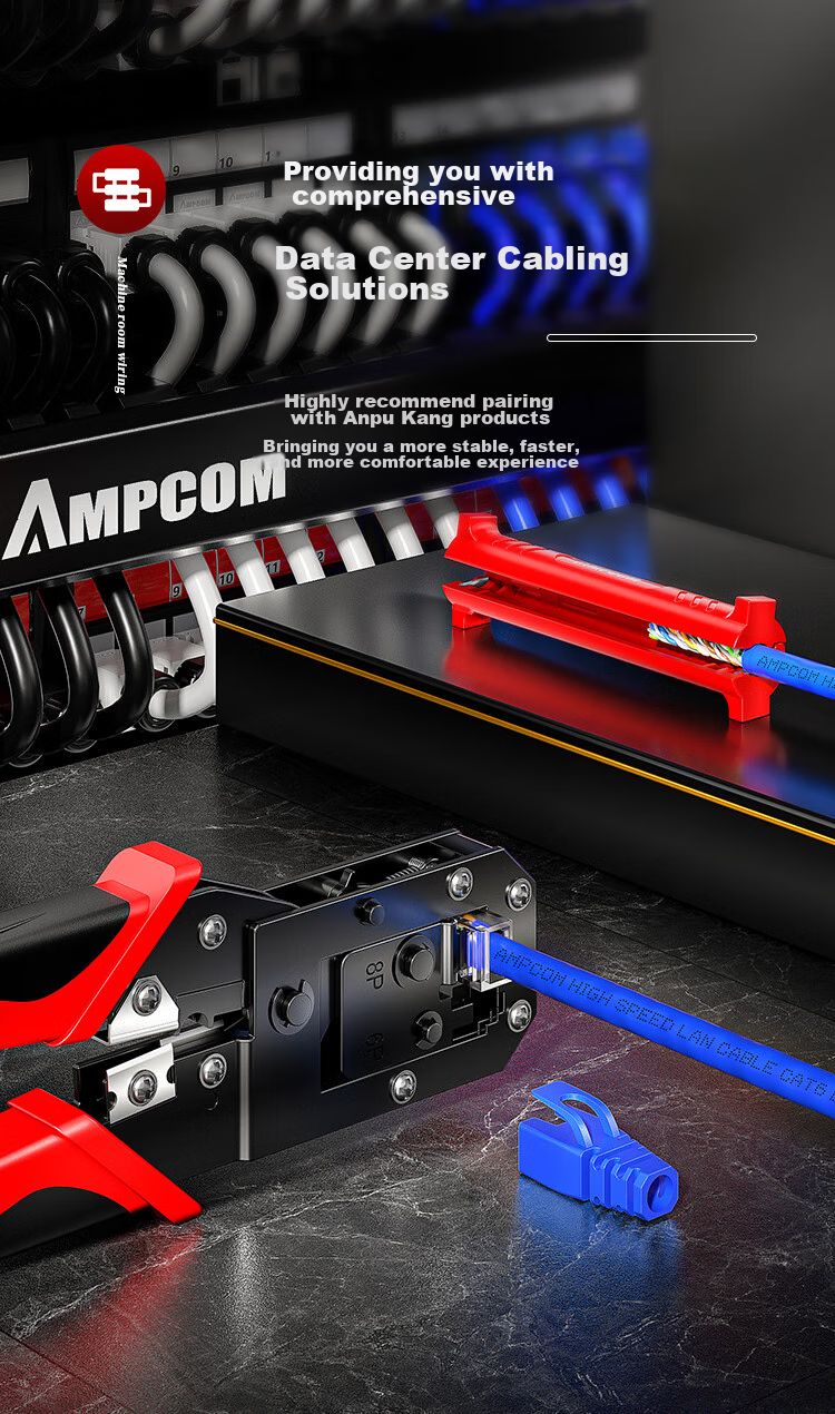 AMPCOM's Multifunctional Crystal Head Network Cable Crimper Blades, 8P6P4P Network Crimping Pliers, Wire Stripper Blades, 14*10mm, Pack of 10, AMDPS10 18