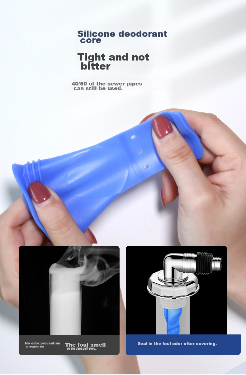 Muvi Washing Machine Drain Connector, Anti-Odor Tee Joint, Two-In Sink Drainage Pipe, Overflow Prevention Special Device 9