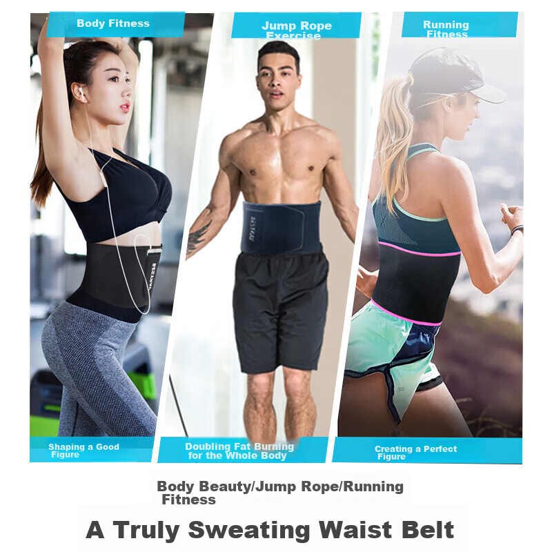 Bestray Sweat-Inducing Fat-Burning Waist Belt for Weight Loss, Fitness, Sweating, Back Support, Abdominal Slimming, Waist Trimmer, Body Warmer