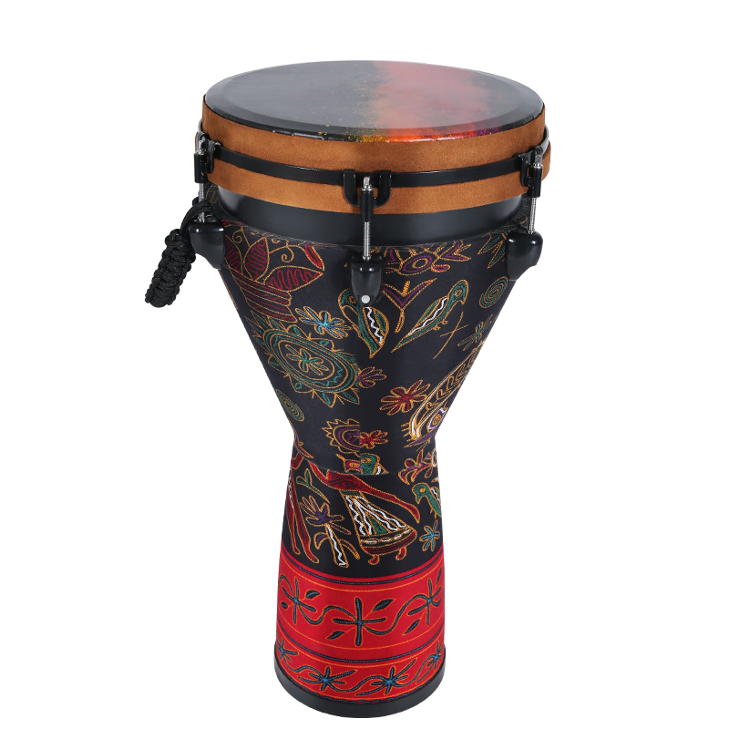 MOSEN 12-Inch Professional African Drum, Carbon Fiber Material Lijiang Hand Drum, Adjustable Tuning Fashionable Style, Tianma Xingkong