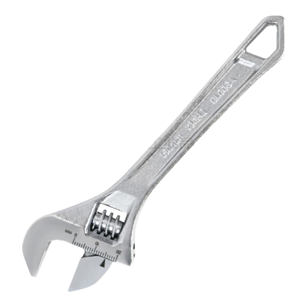 DELIGONGJU Tool, Light Handle Adjustable Wrench, Silver, 6 Inches; DL006A (New And Old Versions Shipped Randomly)