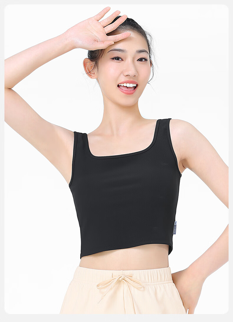 CAMEL Women's Yoga Tank Top, Breathable Quick-Dry Underwear, Fitness Wear for Outer Wear, Sports Beautiful Back Base Layer Y24BAVZ040 31