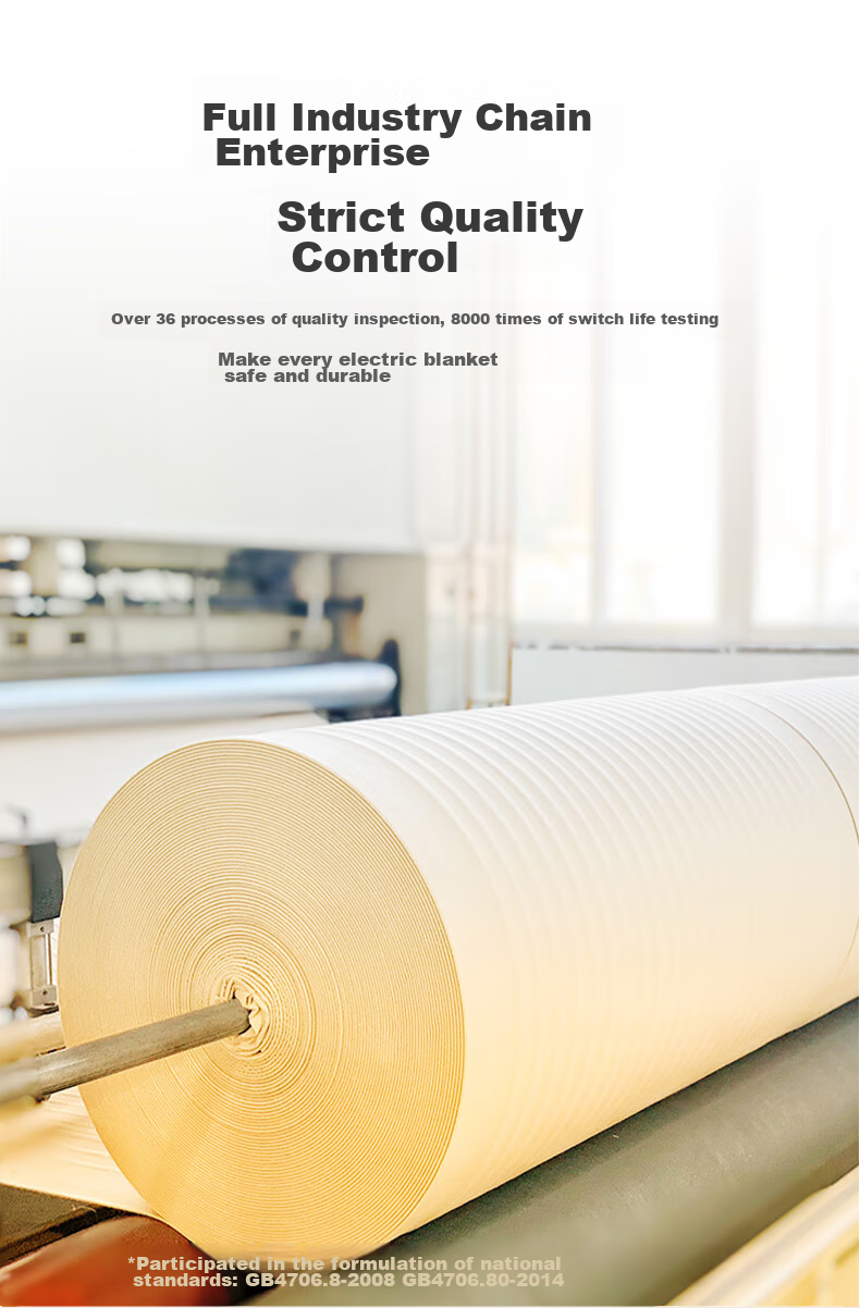 Qindao [High Temperature Cut-Off, Safe And Non-Flammable] Single-Person Double-Person Safety Mechanical Electric Heating Blanket Mattress Pad 1.5*1.2m 8