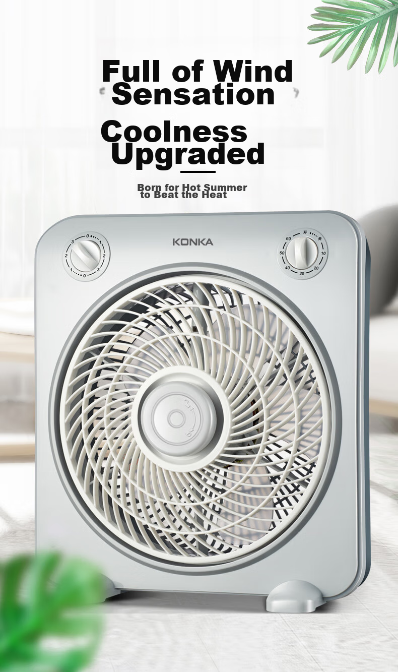 KONKA Household Fan, Dormitory Electric Fan, Oscillating Fan, Extended Power Cord, Table Fan, Desktop AC Fixed-Frequency Small Fan KF-25HY37 Extension Cord 2