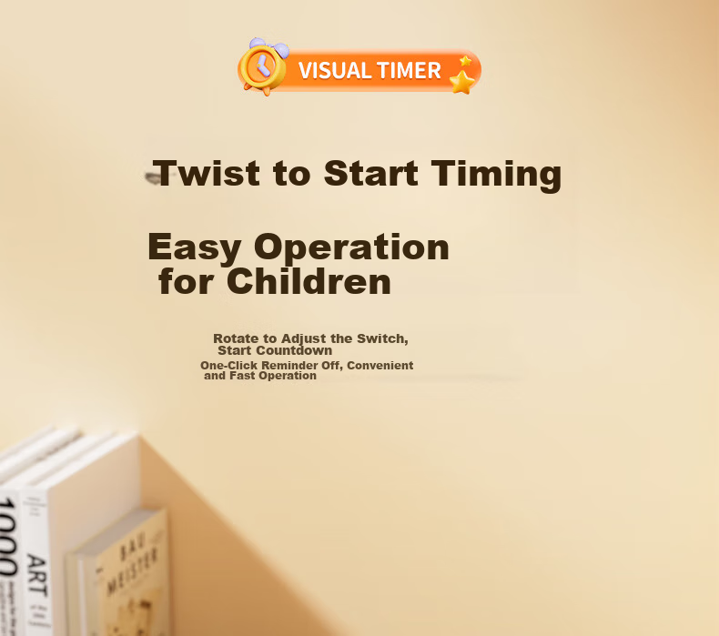 QT-TIMER Visual Timer Alarm Clock, 2026 New Model for Students, Wake-Up Aid, Electronic Clock, Self-Discipline Countdown Timer, Time Management Tool, Birthday Gift for Boys And Girls 12