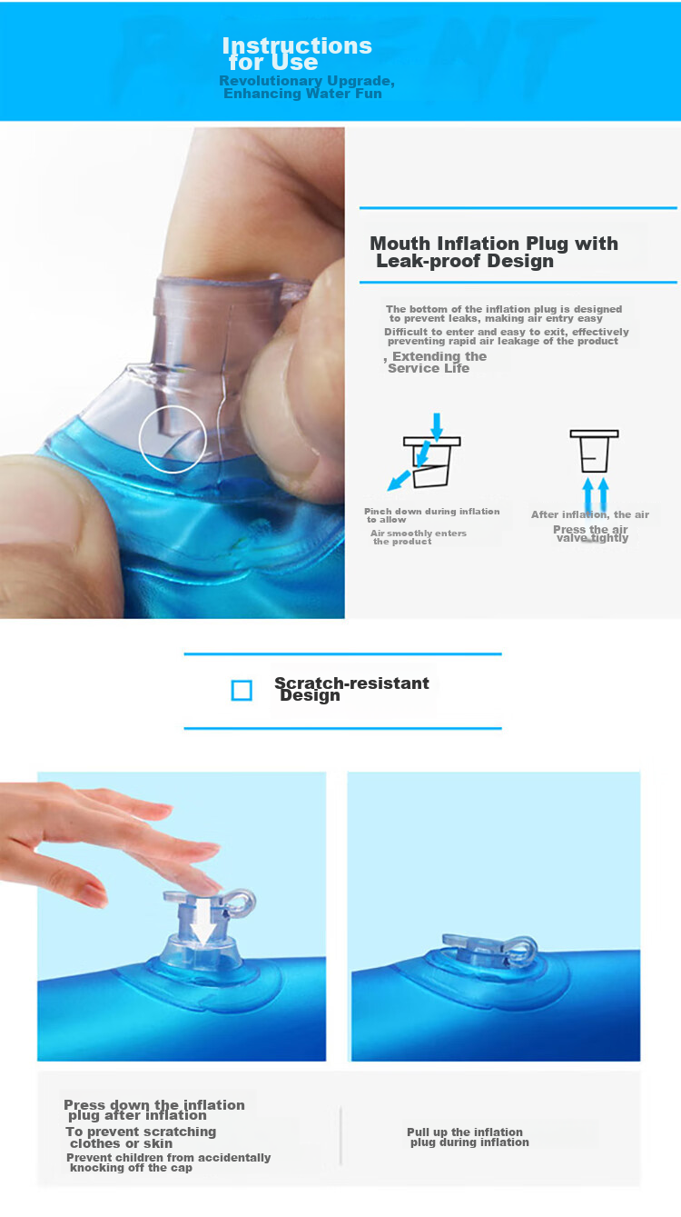 Yonglebao Children's Safety Seat Belt, Anti-Rollover And Anti-Fall Multi-Airbag Swim Ring for Babies, Size S, Blue/pink Randomly Sent 18