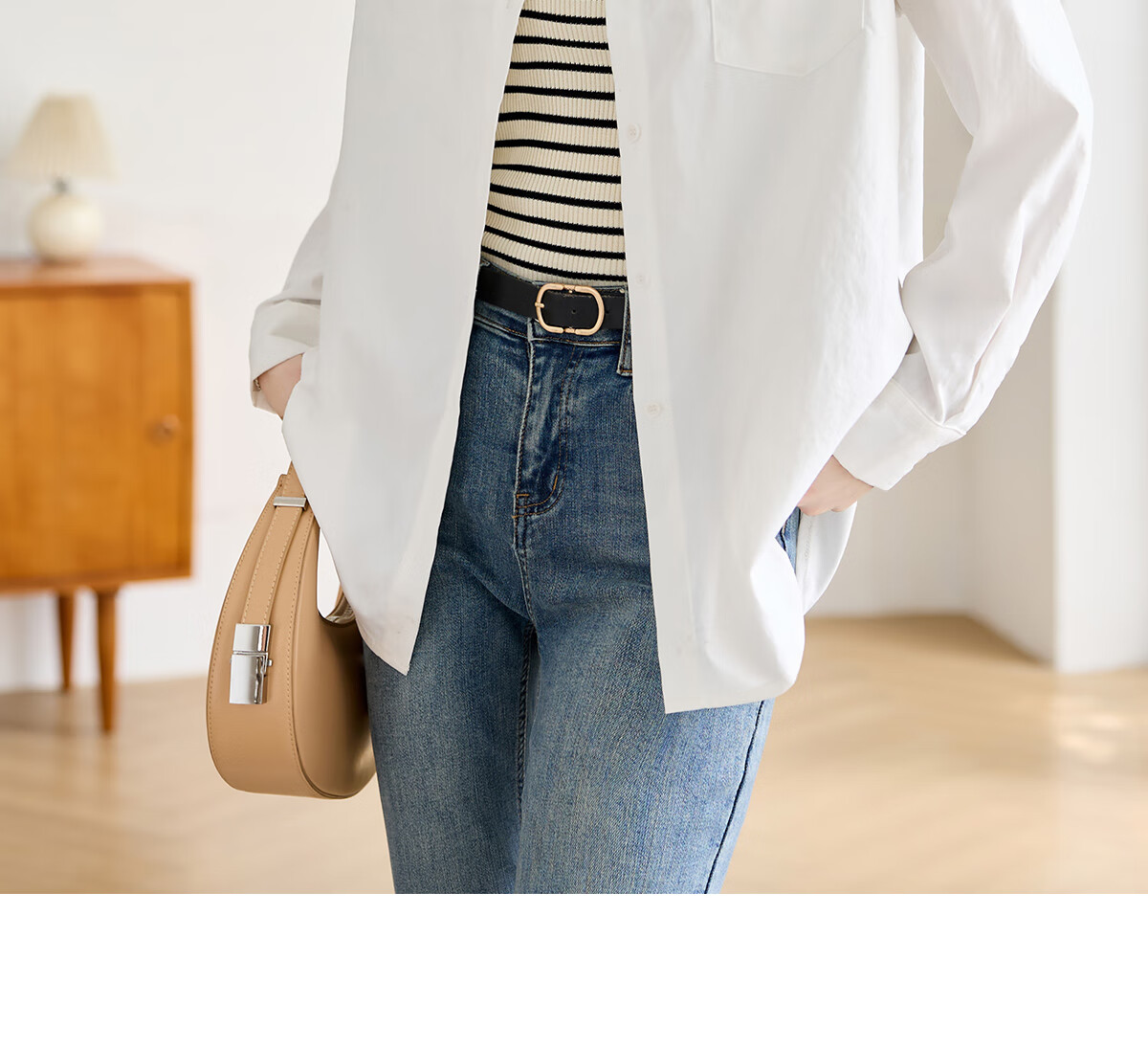 Taxiang Long-Sleeve Shirt for Women, Office Wear, Commuter White Shirt, Casual Loose Versatile Blouse Cardigan T141C2720 21