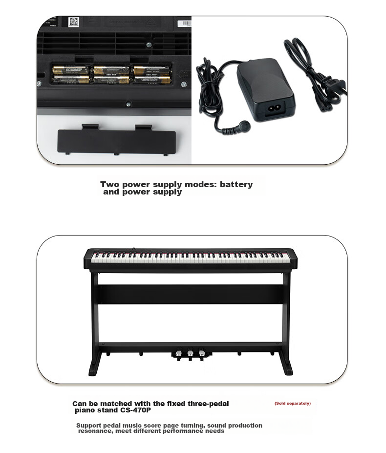 Casio Digital Piano EPS130 Red Electronic Digital Piano with 88 Weighted Keys, Beginner Standalone Unit, Wooden Piano Stand, Gift Package 27