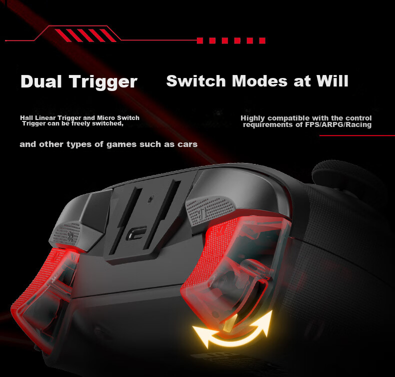 GAMESIR Fengxingzhe 2 Wireless Game Controller Motion-Sensing Switch Controller with Base, Compatible with Mobile Android Apple PC Bluetooth NS2 Computer TV Steam Original Genshin Impact Black Myth: Wukong Zero 7