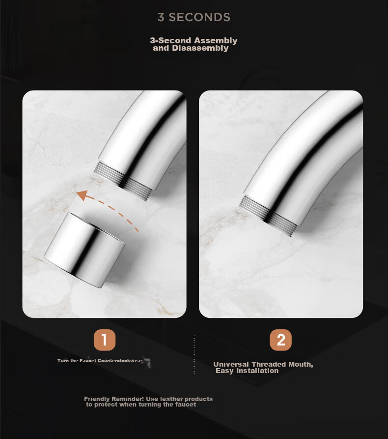 ARROW Kitchen Hot And Cold Faucet, Sink Tap, Healthy Tap, 360° Rotating Hot And Cold Dual Control AE45305CP 13