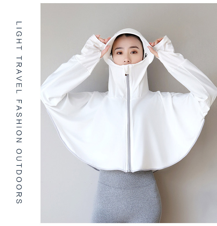 GLO-STORY Sun Protection Clothing for Women, Detachable Lens Sun Visor, Outdoor Driving UV Protection Coat, WST124073 29