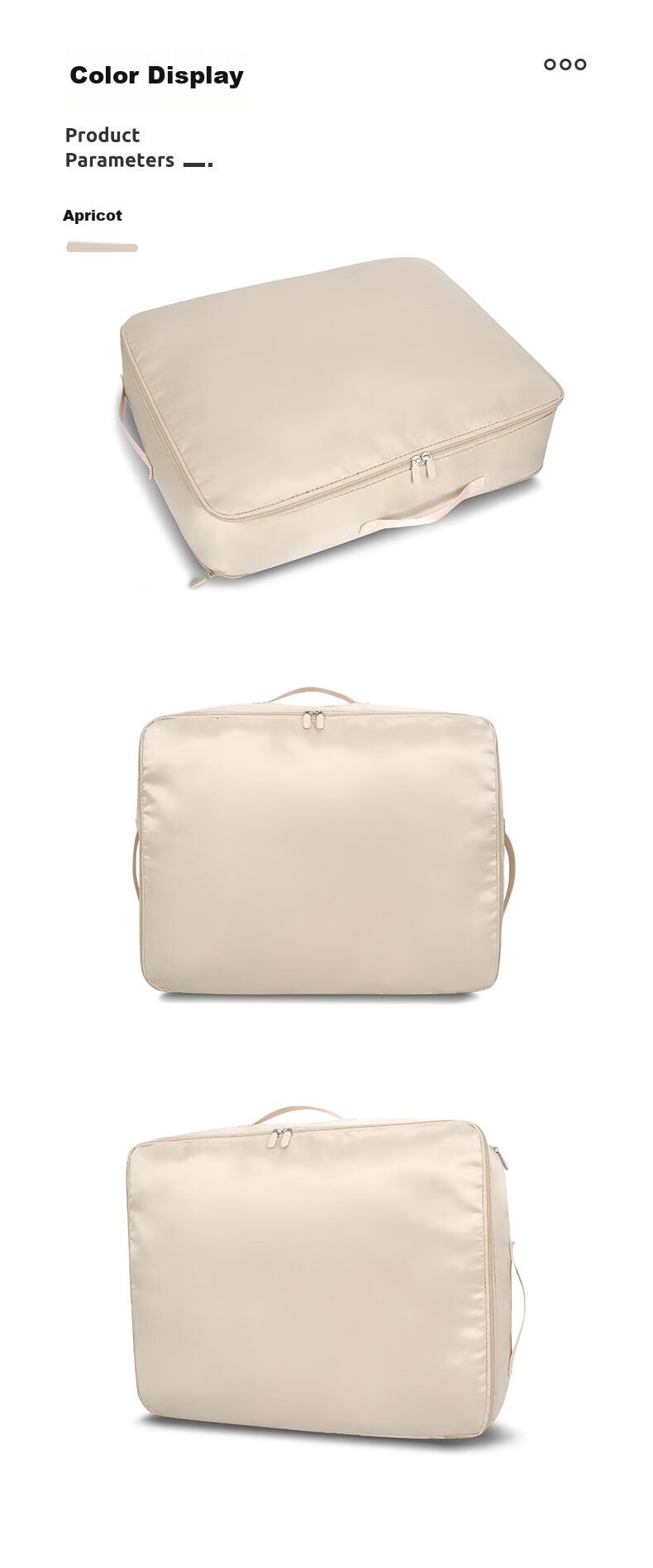 QDZX Quilt Compression Storage Bag, Organizing Bag, Moisture-Proof Bag, Clothes Packing Bag, Quilt Storage Bag, Medium Size, Oatmeal Color 083 12