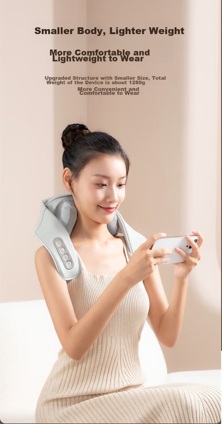 AUX Cervical Massager 05D-807 (Gray Gift Box), Massage Shoulder Wrap, Neck And Shoulder Massager, Trapezius Muscle Massager, Mid-Autumn Festival Gift 12
