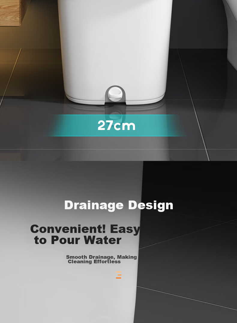 Baijiahaoshi Rotating Mop, 32cm Mop Head, 127cm Handle, 2 Cotton Heads, Household All-In No Hand Washing Required, 2026 Model with Spin Dry Bucket 9
