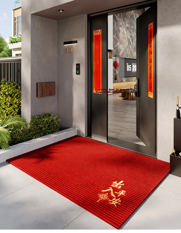 Qiqijia Entrance Door Mat, Non-Slip Doormat at Entryway, PVC Foot Mat, Dirt-Resistant Carpet Doormat, Cuttable Pad 19