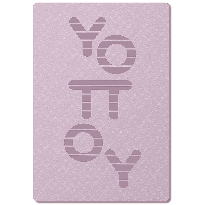 Yottoy Large Yoga Mat for Two People, Thick Non-Slip Shock-Absorbing Exercise Floor Mat for Home Use, Children's Dance Mat