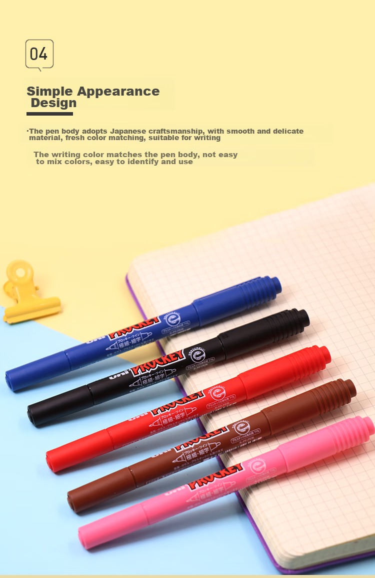 Uni Mitsubishi Dual-Tip Water-Based Marker/Pen/Multi-Purpose Signing Pen/Outlining Pen, Fine 0.4mm Thick 0.9mm, PM-120T Blue, 1 Piece 6