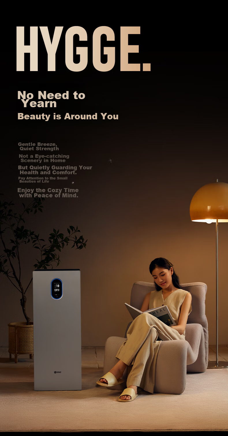 352 Air Purifier Removes Pollen, Formaldehyde, Bacteria, Flu Virus, TVOC Odors, Allergens, Formaldehyde with Digital Display for New Homes And Home Use Tower-Type Dual Fan Z120 24