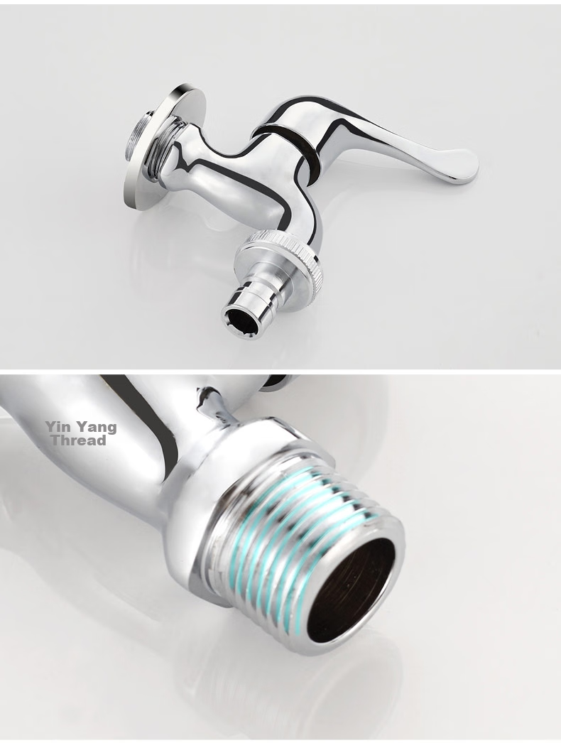 HEGII Mop Sink Faucet, Wall-Mounted Single Cold Quick-Open Extended Balcony Faucet HMF127-140E 10