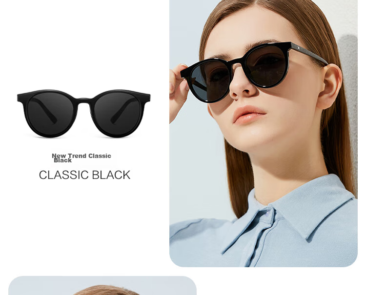 LOHO 2026 New Polarized Sunglasses for Women, Round Frame Driving Sunglasses, UV Protection Eyewear, Trendy Face-Slimming Hiking Glasses 10