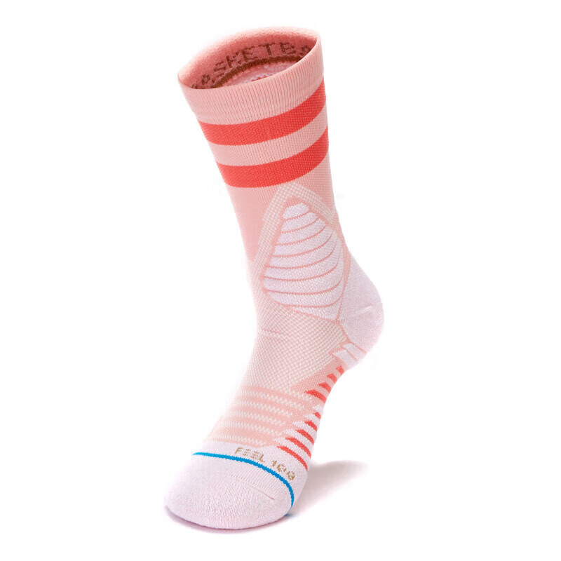 TFO Competition-Grade Outdoor Socks, Breathable Sports Socks, Durable Running And Hiking Socks 2202215, Women's Light Pink