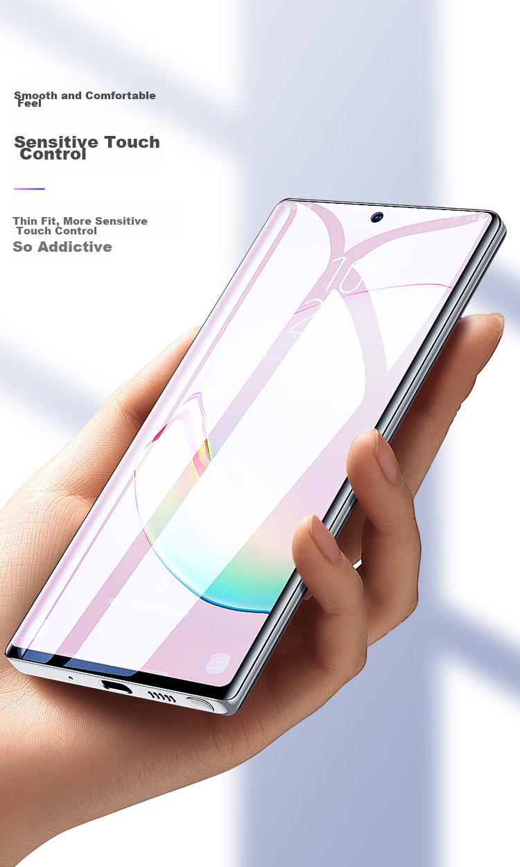Yisika [Ultra-Fast Repair 2 Pieces] Suitable for Samsung Galaxy Note 20 Ultra Hydrogel Soft Film, Phone Screen Protector, High-Definition Full-Screen Non-Tempered Glass Fully Adhesive Anti-Scratch Anti-Fingerprint JM119 9