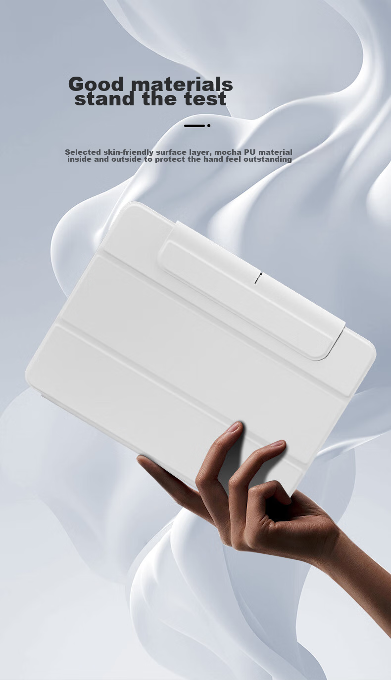 ESR Compatible with IPad Air 8/7/6/5/4 Case, 11-Inch 2026/25 [Detachable Magnetic Cover], M4 Apple Tablet 10.9 Full Protection Shockproof Stand White 10