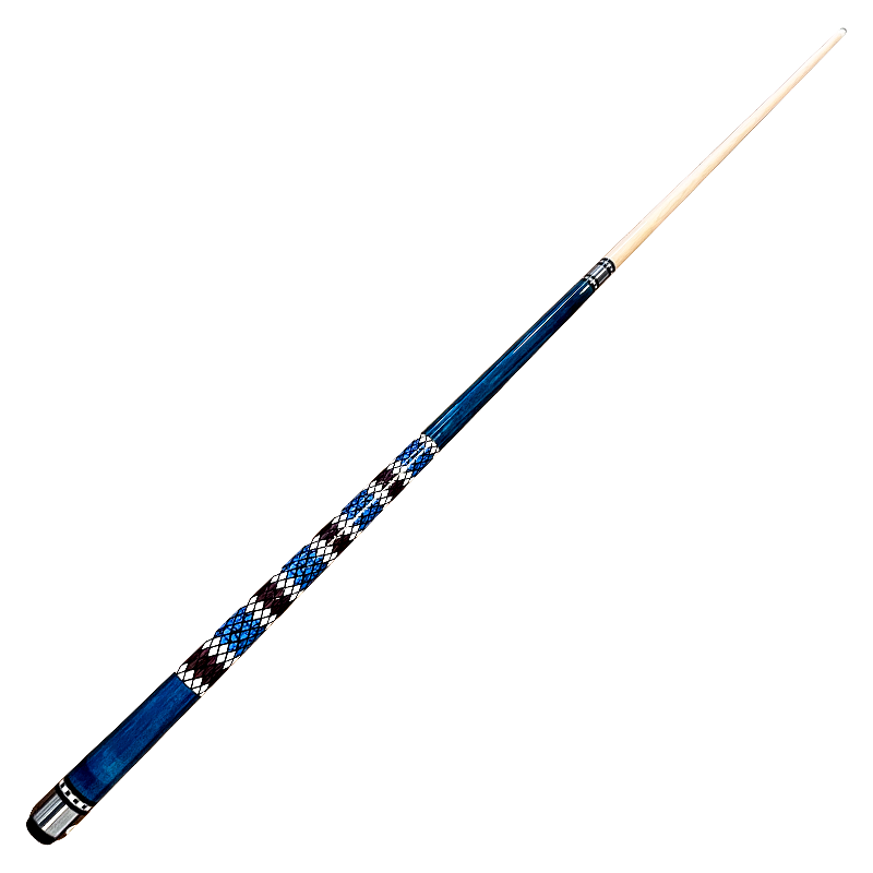 WEISHIDUN Blue Snake Pool Cue, Large Tip Cue for Billiards Training, Advanced Competition, Chinese 8-Ball And 9-Ball, 12MM with Cue Tube