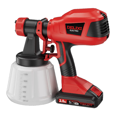 Delixi Electric Paint Sprayer Lithium Battery Spray Gun High Atomization Paint Spraying Machine 7.5Ah