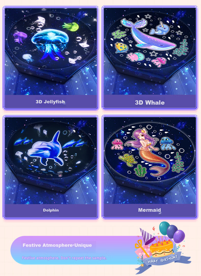 Mixiaoshu Starry Sky Projection Lamp Children's Toy Gift for Girls And Boys Aged 7-14 Birthday Present Music Box with Sound 10