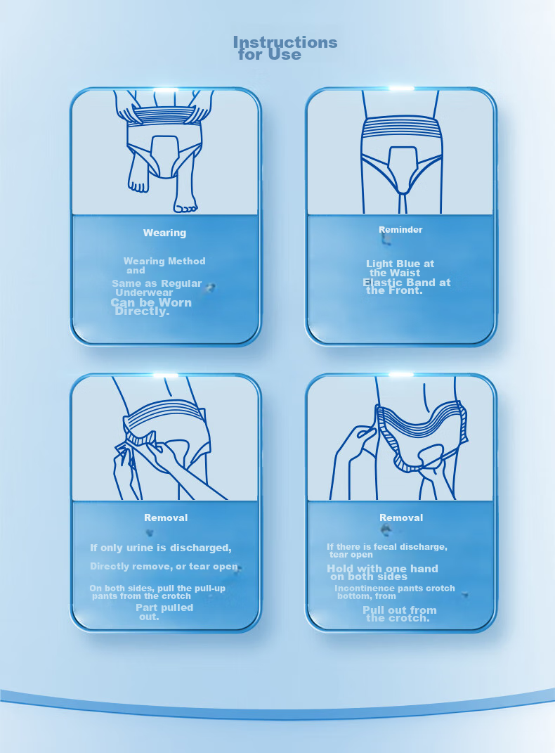 Aishule Odor-Resistant And Antibacterial Adult Pull-Up Diapers M 24 Pieces, Underwear-Style Disposable Diapers for Elderly, Pregnant Women And Men And Wome 18