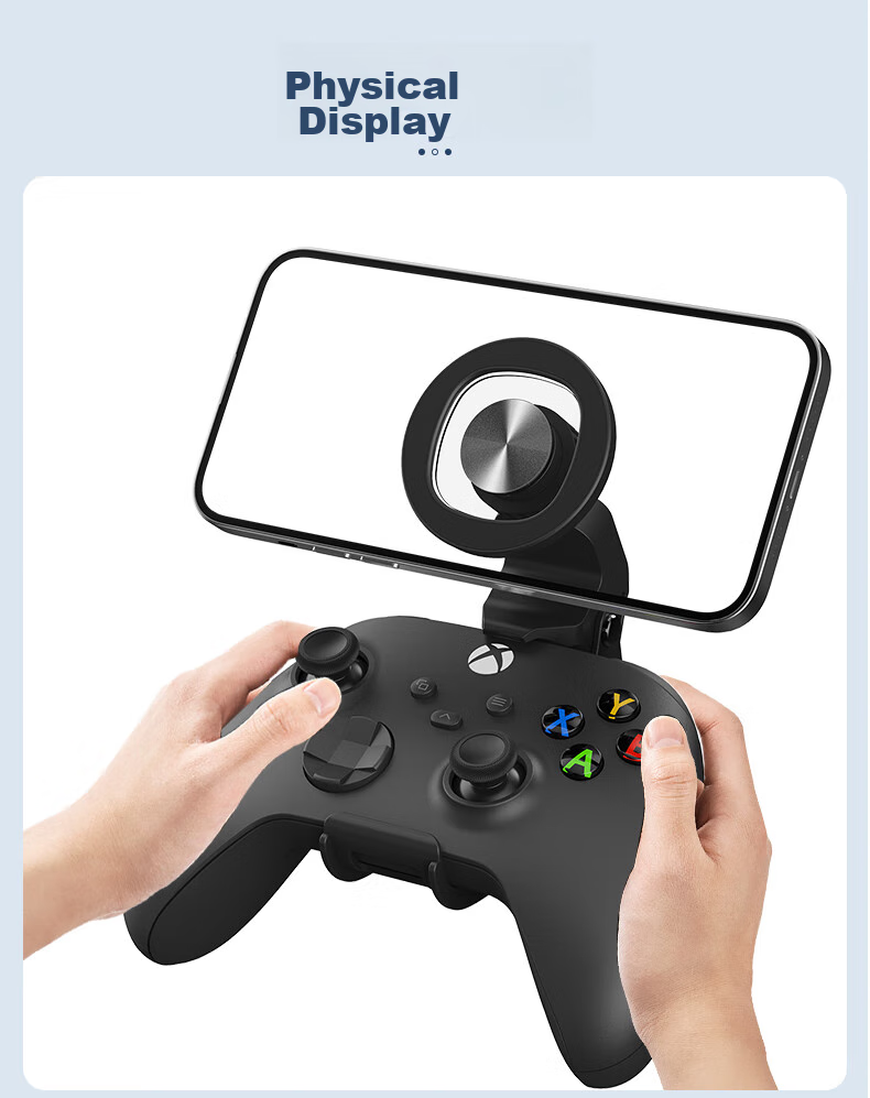 KETENG Xbox Controller Phone Stand Set, Magnetic Phone Holder Compatible with Xbox One/X Series X Game Controller for Mobile Phones 7