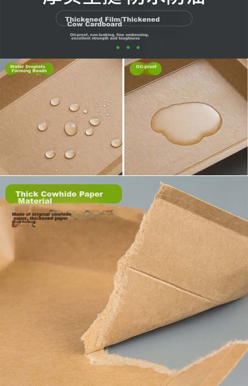 Edo Disposable Paper Plates, Biodegradable Disposable Plates 750ml*20 Pieces, Picnic Boxes, Barbecue Plates, Kraft Paper Plates 5