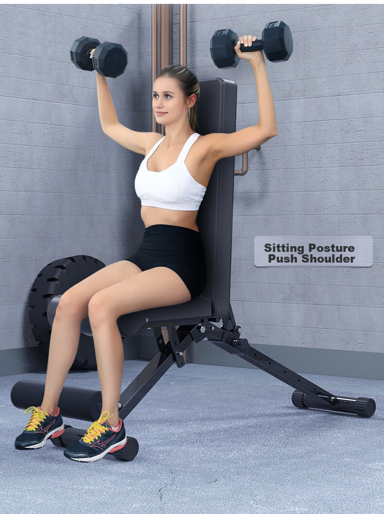 GK Multifunctional Folding Dumbbell Bench, Fitness Chair, Fly Bench, Sit-Up Board, Home Gym Equipment, Bench Press Fitness Bench 3