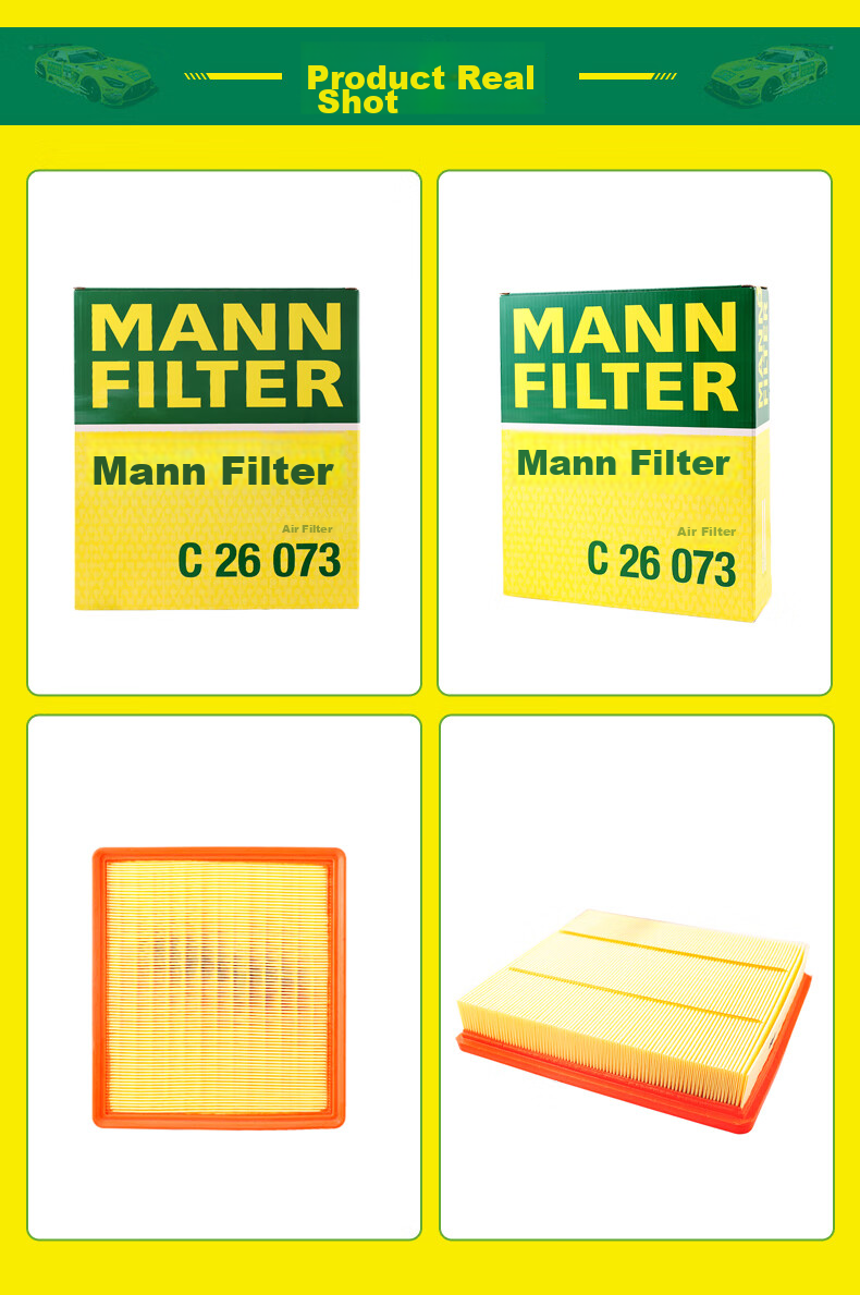 MANNFILTER Air Filter Element C26073, Compatible with BYD Qin Pro, Song PRO, Song MAX, 1.5T Gasoline Versio 9