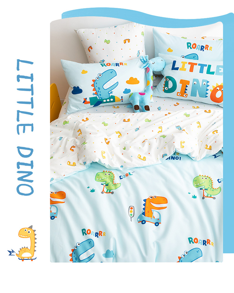 Dohia Home Textiles Pure Cotton Bedding Set of Four Pieces, Double Size Pure Cotton Duvet Cover Bed Sheet Bedding Set for 1.5m Bed, 203*229cm 12