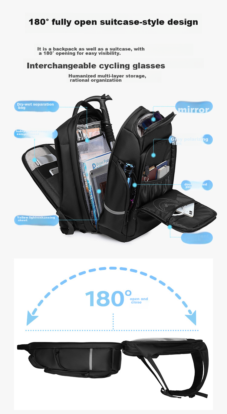 JD Original TANK New Model 2026 Sports Backpack, Large Capacity, 180° Expandable, Business Commute Laptop Bag for Me 6