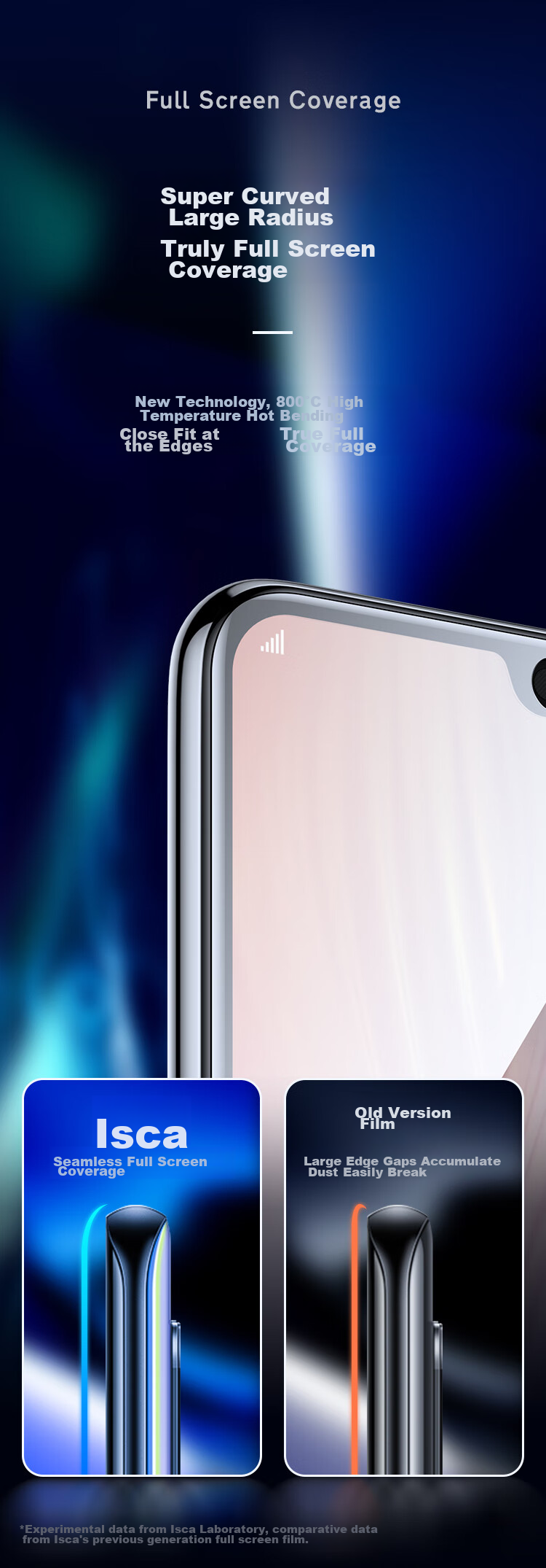 Yisika Tempered Glass Screen Protector for Huawei P20 Pro, Full Coverage, Shatterproof Edge, High-Definition Anti-Scratch Anti-Drop Low Fingerprint Protective Glass for P20 Pro Phone JM342 Black 4