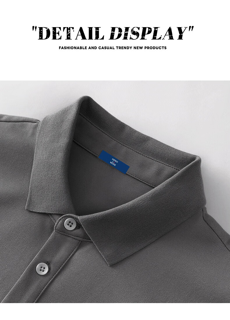 GENIOLAMODE Polo Shirt for Men, Summer Casual Retro Chinese Trendy Printed Collar Short-Sleeve Men's T-Shirt, White, 2XL 18